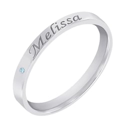 Zlatý prsten s gravírem a drahokamem dle vaší volby Bellamy