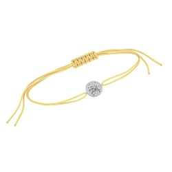 Stříbrný provázkový náramek Malý princ s liškou a gravírem