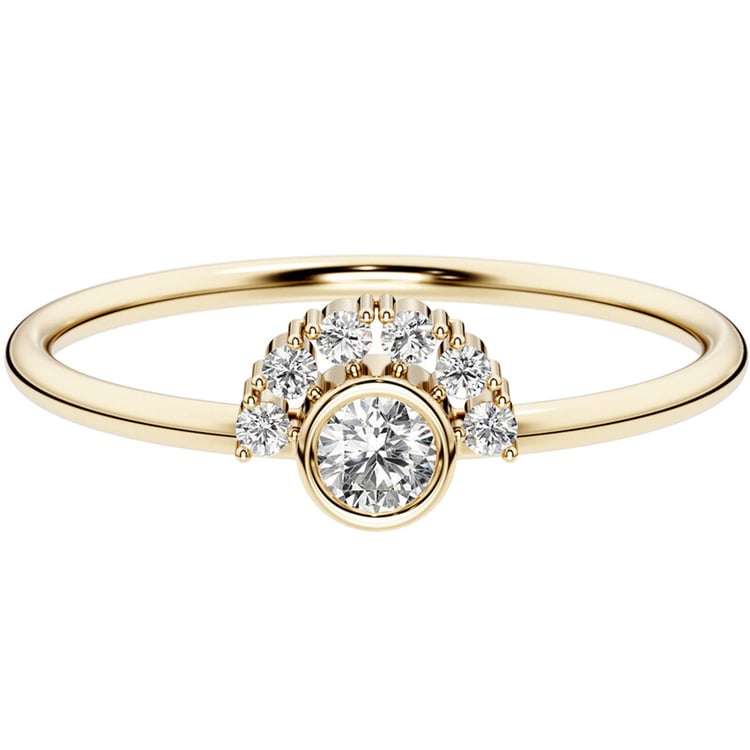 Half halo prsten s diamanty Jorg 152315