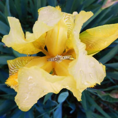 Zásnubní prsten s diamantem