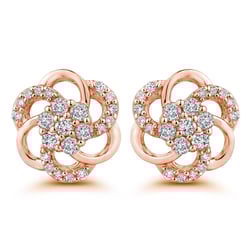 Diamantové náušnice ve tvaru květů Belisario