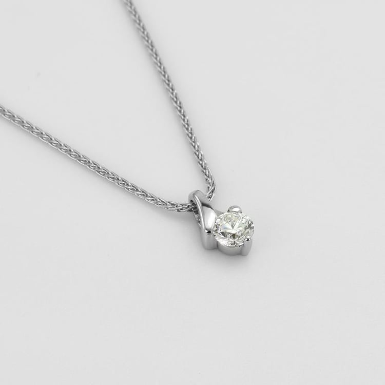 Platinový náhrdelník s diamantem 51075