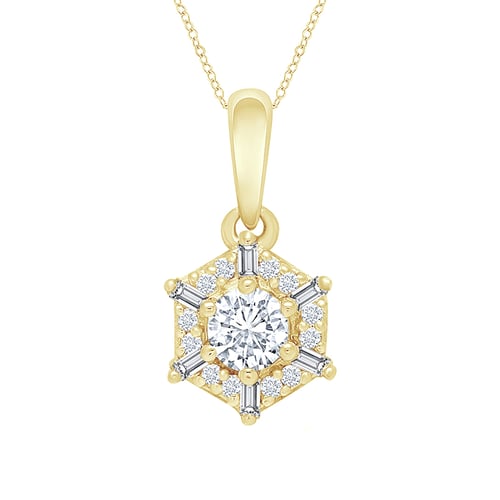 Zlatá sada šperků s lab-grown diamanty Kirstin