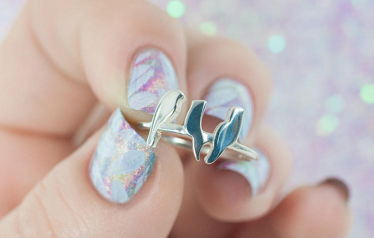 Stříbrný prstýenk 10042