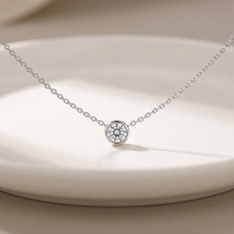 Minimalistický náhrdelník s diamantem Glosie 169705