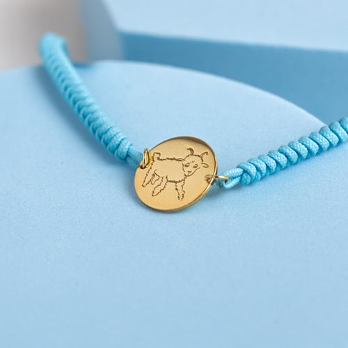 Šňůrkový náramek s gravírem beránka Malý princ