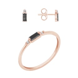 Kolekce zlatých šperků s baguette salt and pepper diamanty Tim