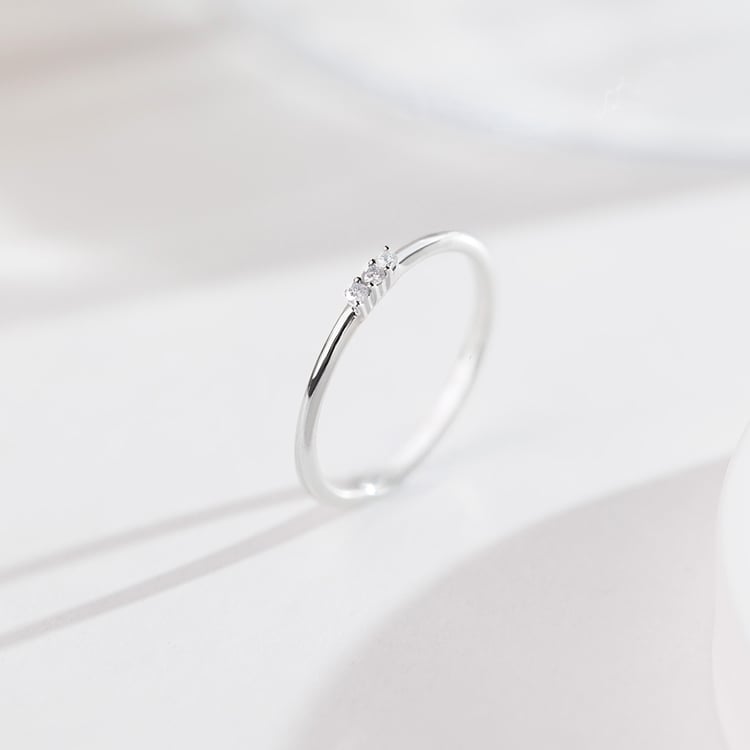 Stříbrný diamantový prsten Nicklas 157800