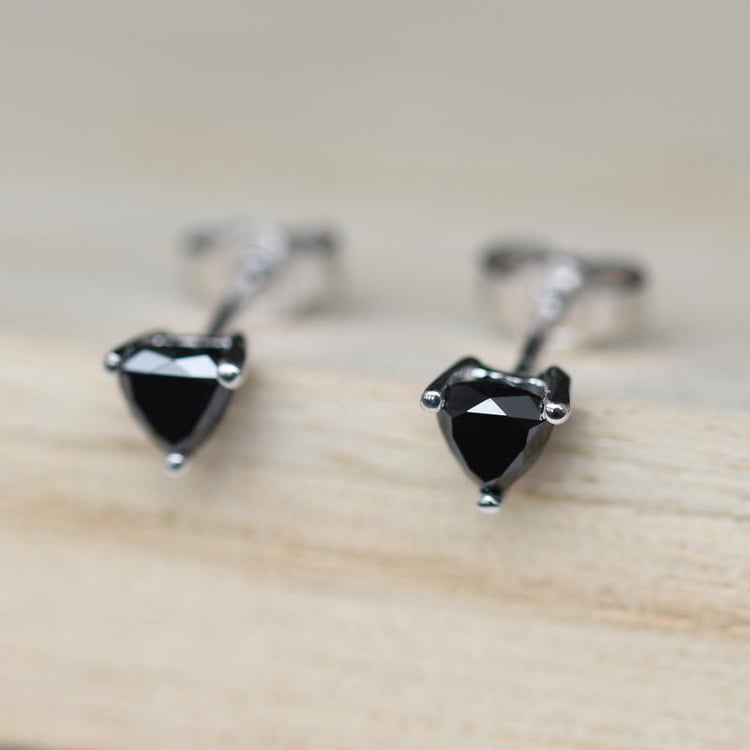 Zlaté náušnice s trillion diamanty 47576