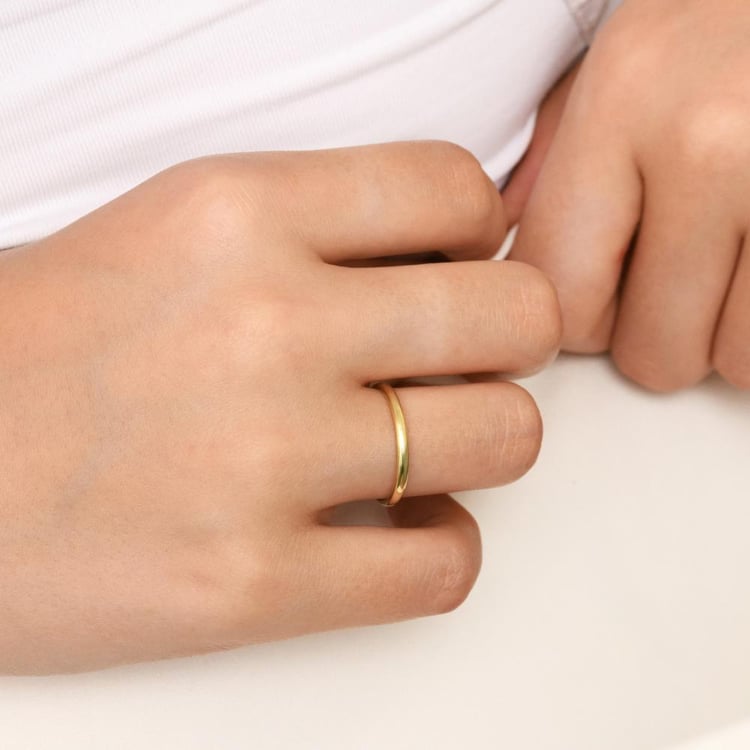 Komfortní snubní prsteny ze zlata 158875