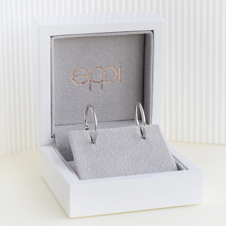 Kruhové náušnice ze stříbra 95610