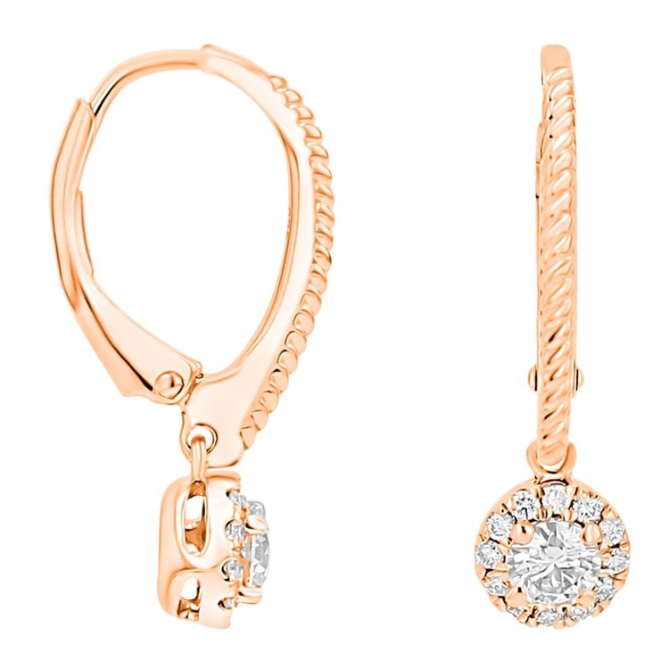 Stříbrné náušnice s lab-grown diamanty Mona 171370