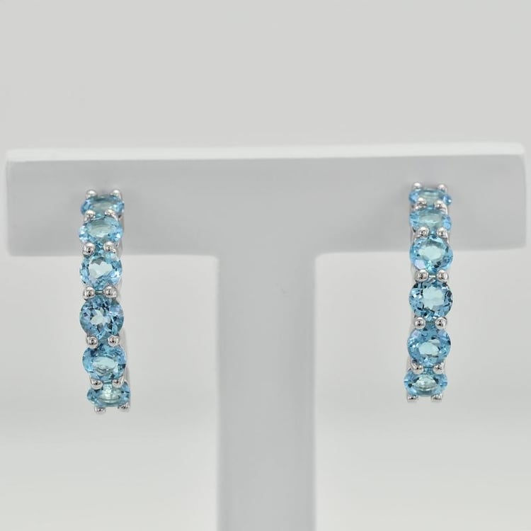 Náušnice s topazy 35806