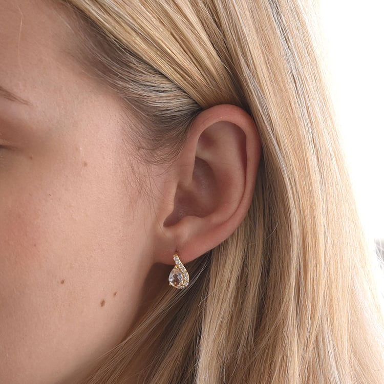 Pozlacené náušnice 67955