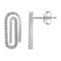 Zlaté náušnice s lab-grown diamanty Tilly