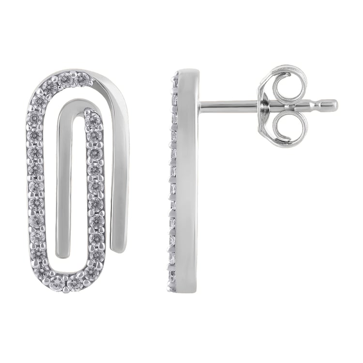 Zlaré náušnice s lab-grown diamanty