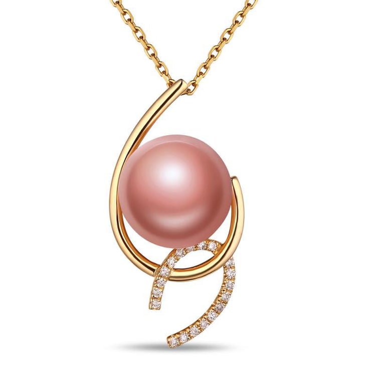 Perlový zlatý náhrdelník