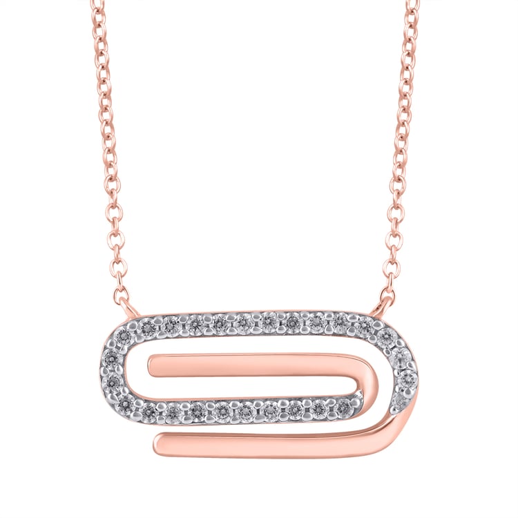 Zlatý náhrdelník s lab-grown diamanty Aly 158648