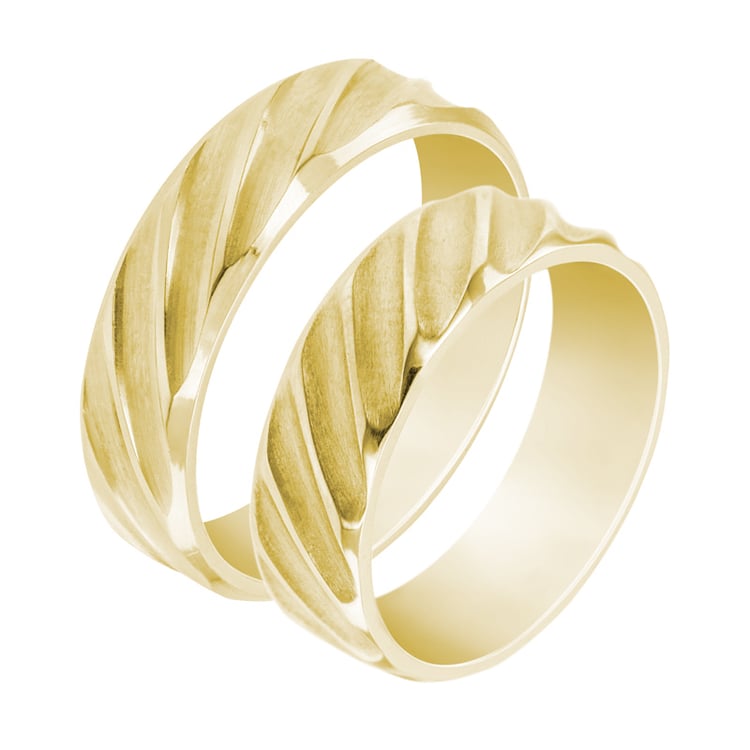 Snubní prsteny ze žlutého zlata 30136