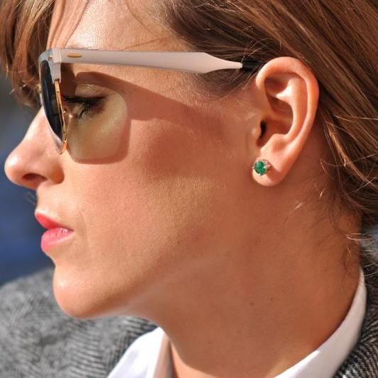 Náušnice se smaragdy 13965