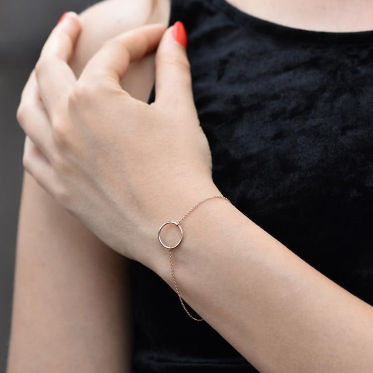 Stříbrný minimalistický náramek Karma 103032