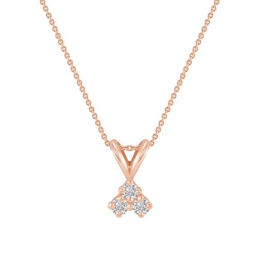 Přívěsek se třemi lab-grown diamanty Froze