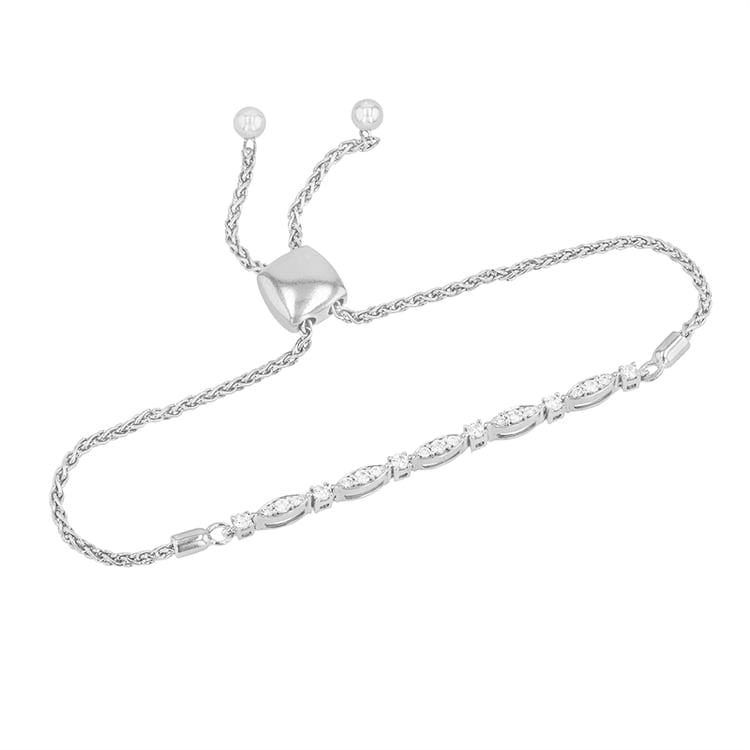 Něžný náramek s diamanty