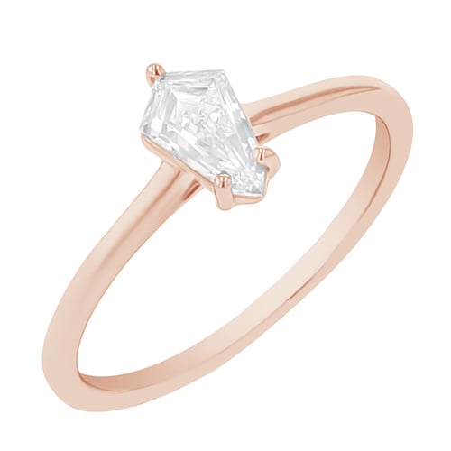 Zásnubní prsten s shield lab-grown diamantem Greta