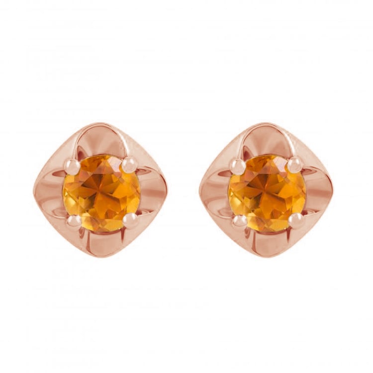 Náušnice z růžového zlata 80872