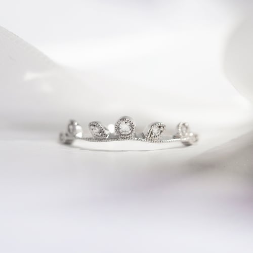 Eternity prsten s lístky a diamanty Bates