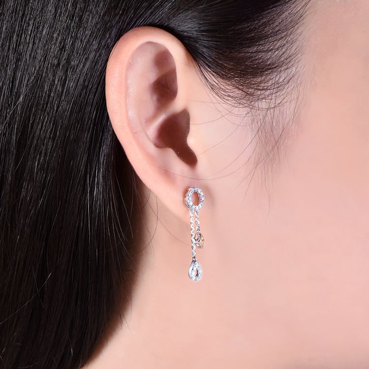 Safírové náušnice 18777