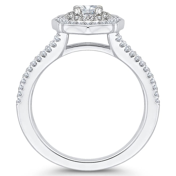 Extravagantní halo diamantový zásnubní prsten 79387