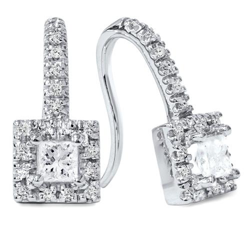 Zlaté diamantové náušnice