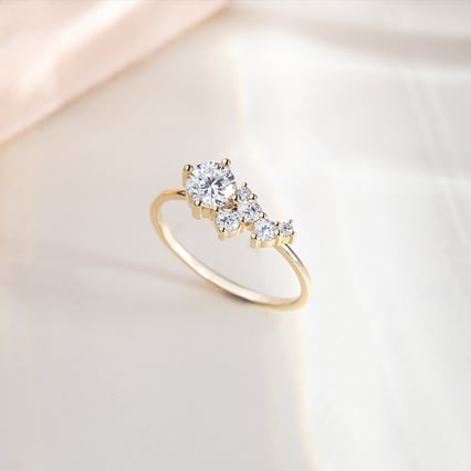 Cluster prsten s lab-grown diamanty Sava