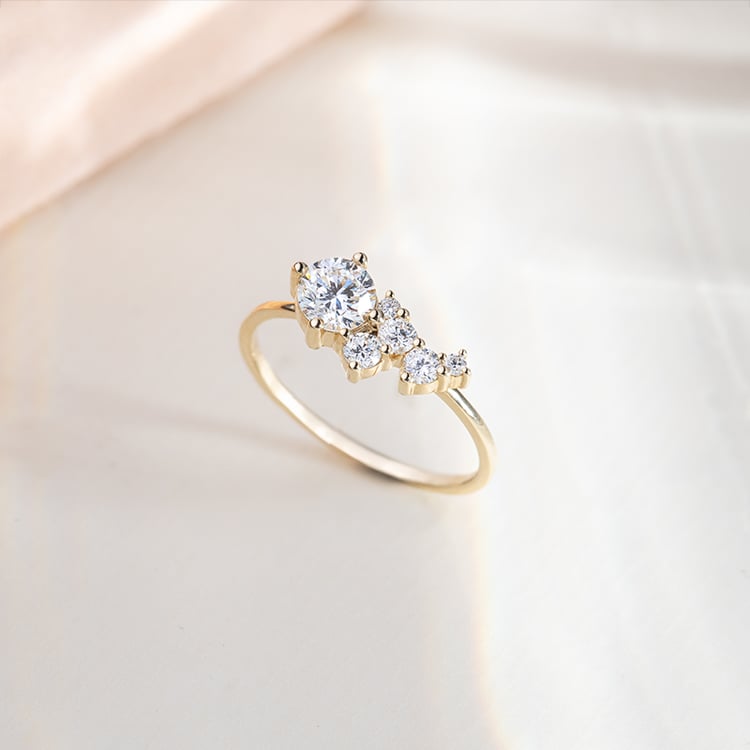 Cluster prsten s lab-grown diamanty Sava 152005