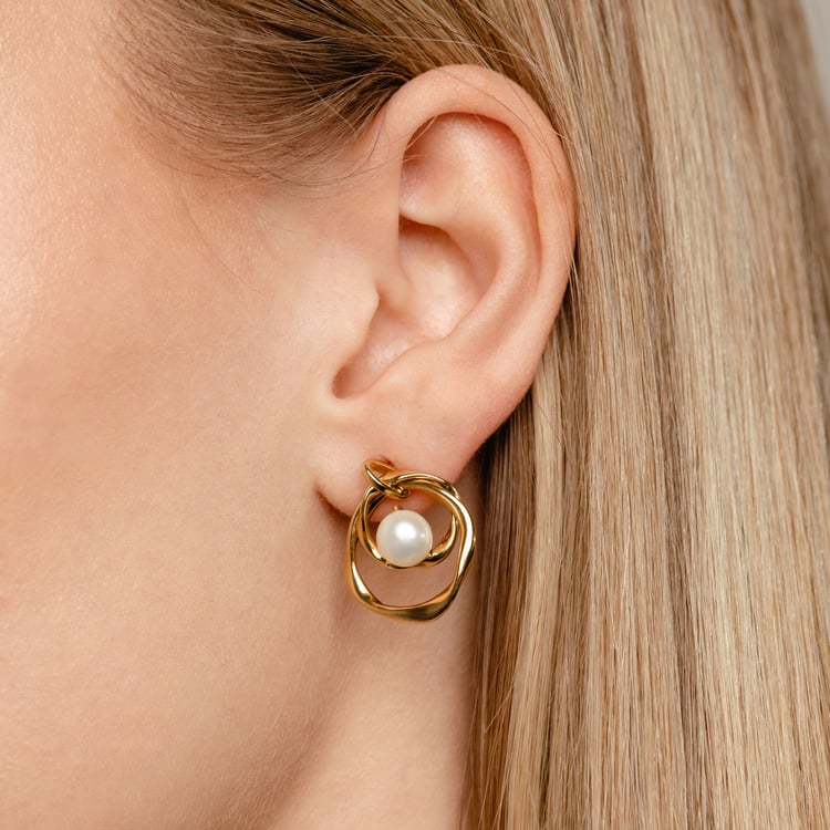 Perlové náušnice ze stříbra Thalia 163923