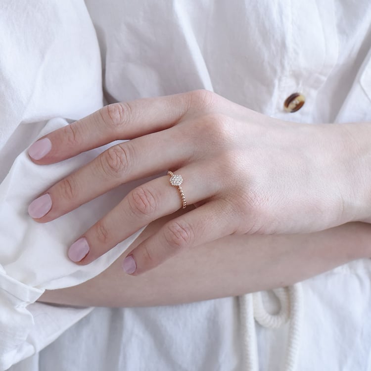 Elegantní prsten s lab-grown diamanty 96142