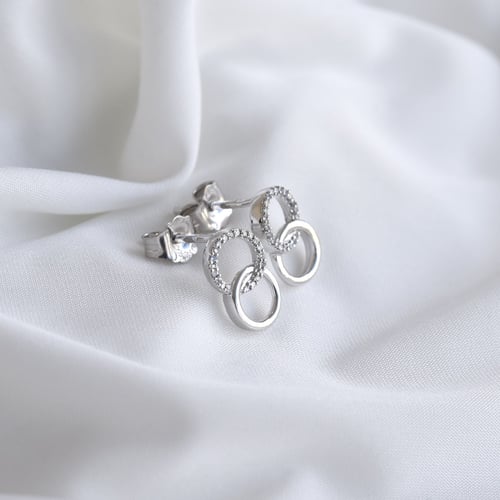 Elegantní náušnice s diamanty Landyh