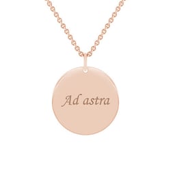 Zlatý přívěsek s oboustranným gravírem Leasy