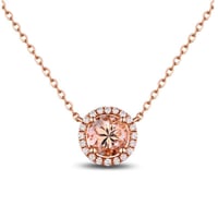 Náhrdelník s 1.5ct morganitem a diamanty Gijs