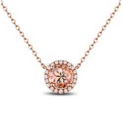 Náhrdelník s 1.5ct morganitem a diamanty Gijs