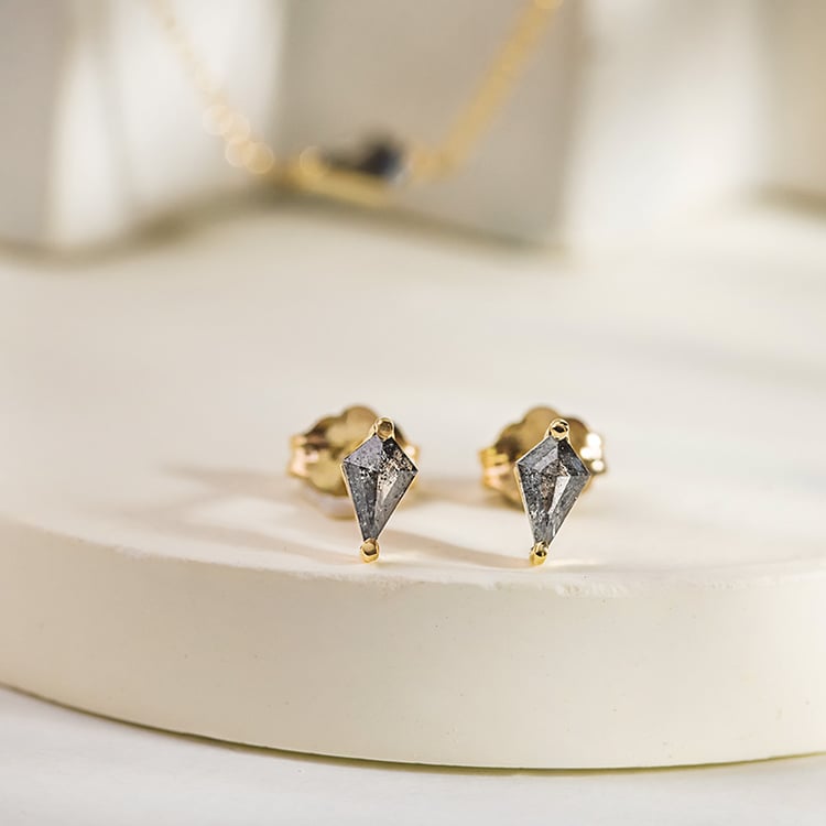 Náušnice s kite salt and pepper diamanty Ansa 156054