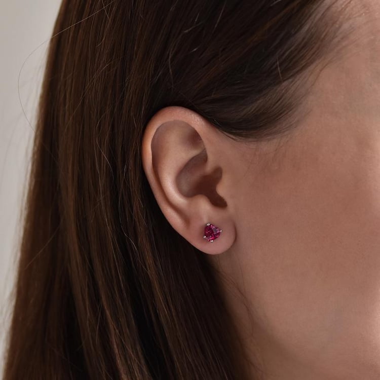 Náušnice s rubíny 29410
