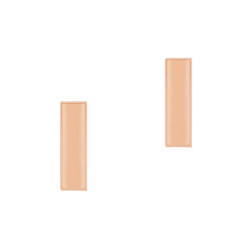 Stříbrné minimalistické náušnice Bar