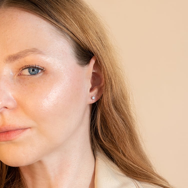 Minimalistické náušnice s lab-grown diamanty Jayne 99824