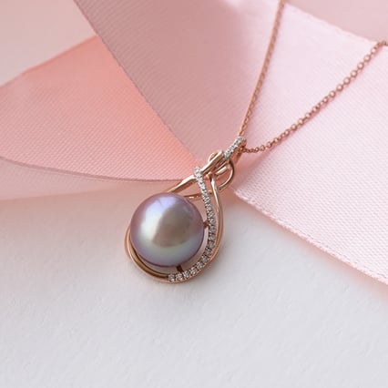 Perlový přívěsek s diamanty Renata