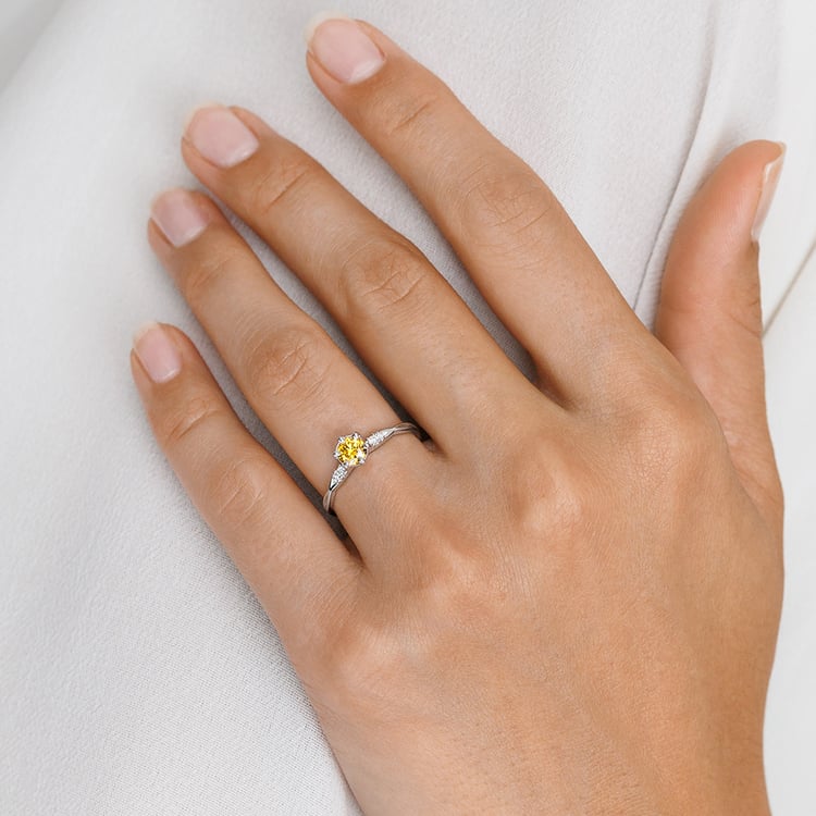 Zásnubní prsten ze zlata s 0.36ct IGI certifikovaným lab-grown diamantem Mileva 158300