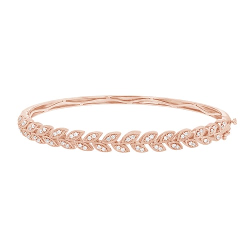 Elegantní stříbrný náramek s třpytivými diamanty Ettore