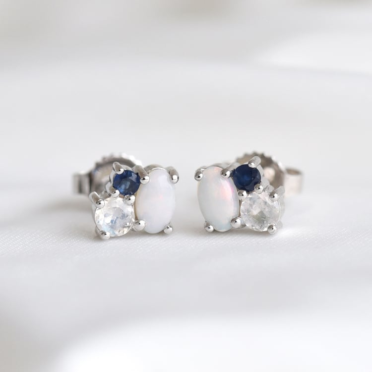 Elegantní cluster náušnice 82690