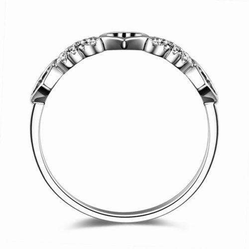 Prsten z bílého zlata 6046